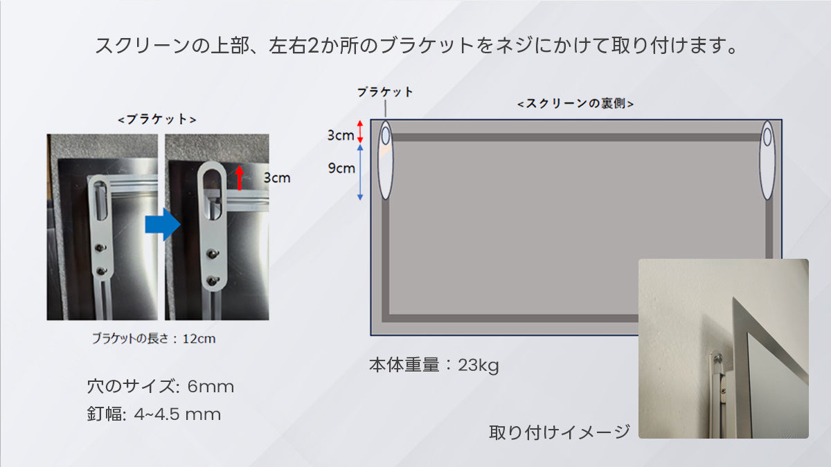 取り付けについて
