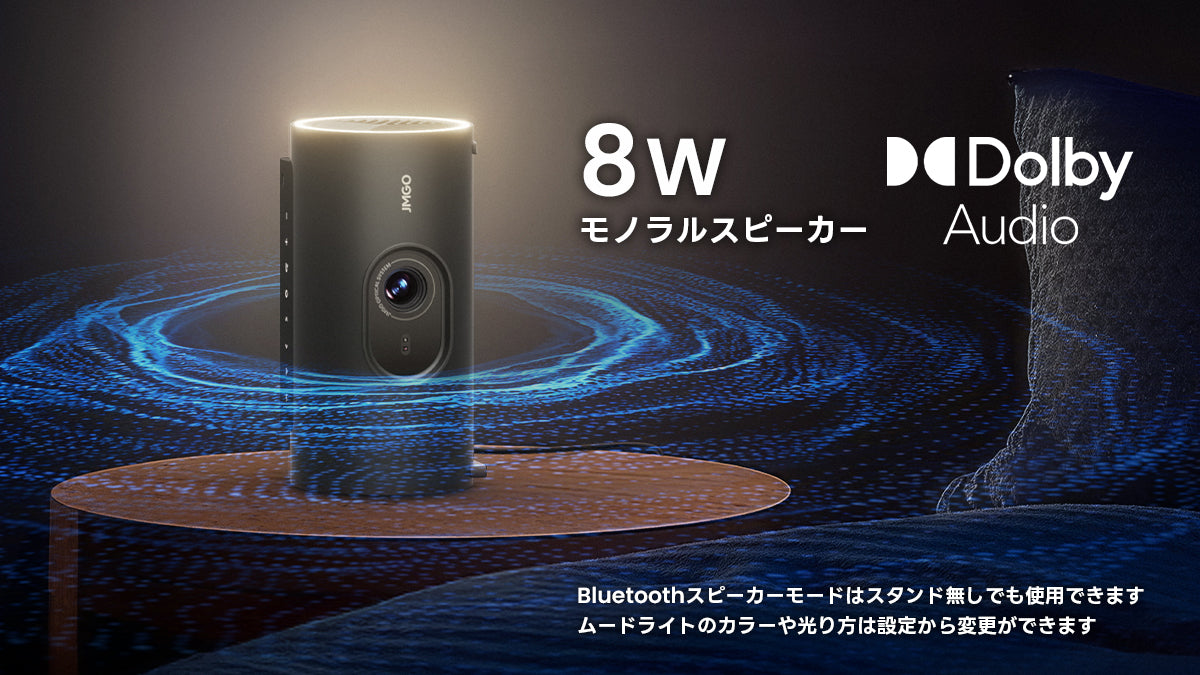8Wスピーカー搭載