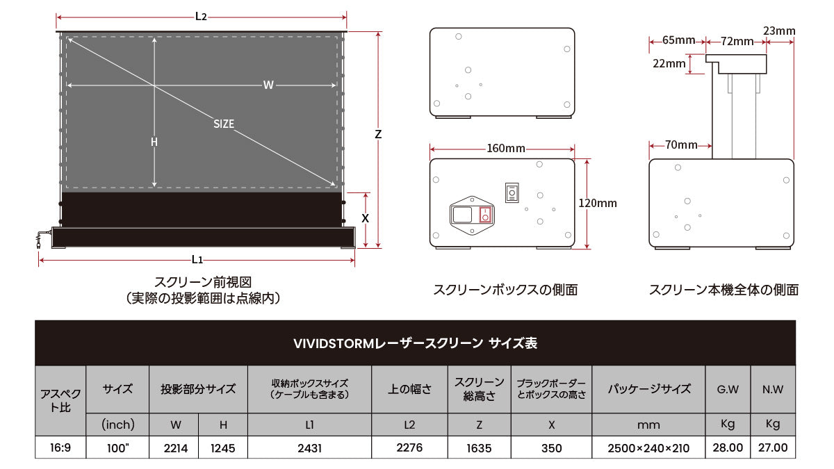 製品サイズ