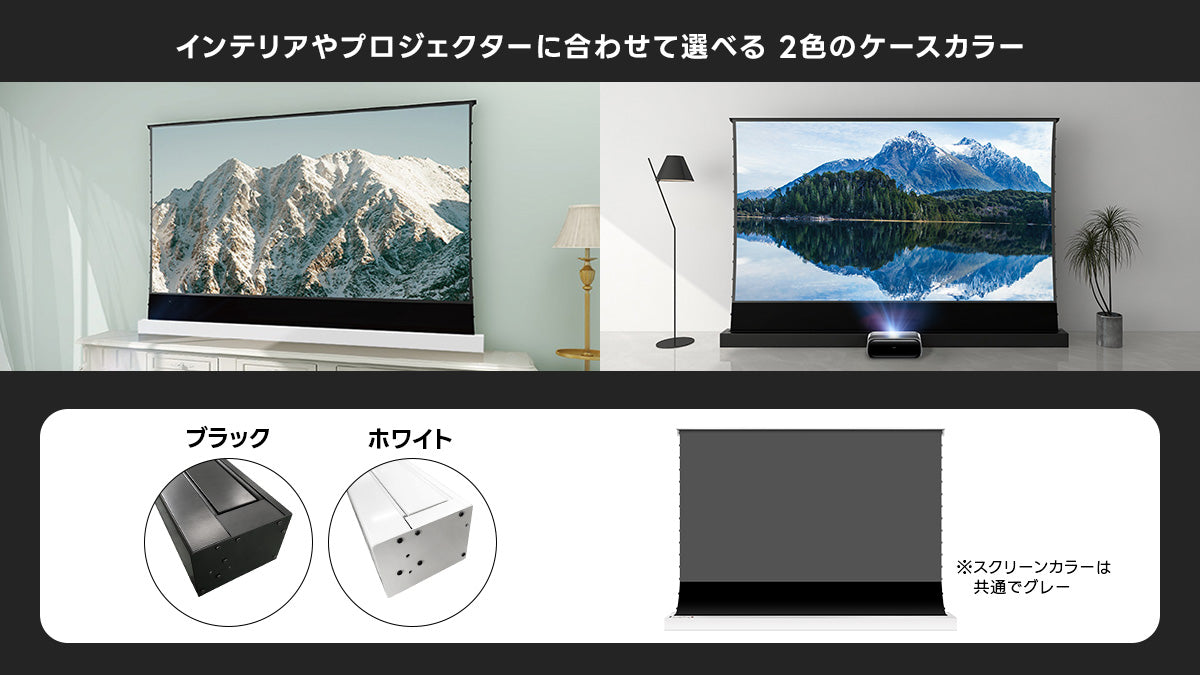 ケースカラーは２色展開